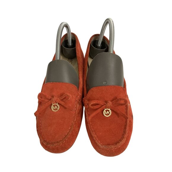Michael Kors Womens  Size 5M rust Suede Leather driving Loafers Slip-On Shoes - Picture 2 of 8